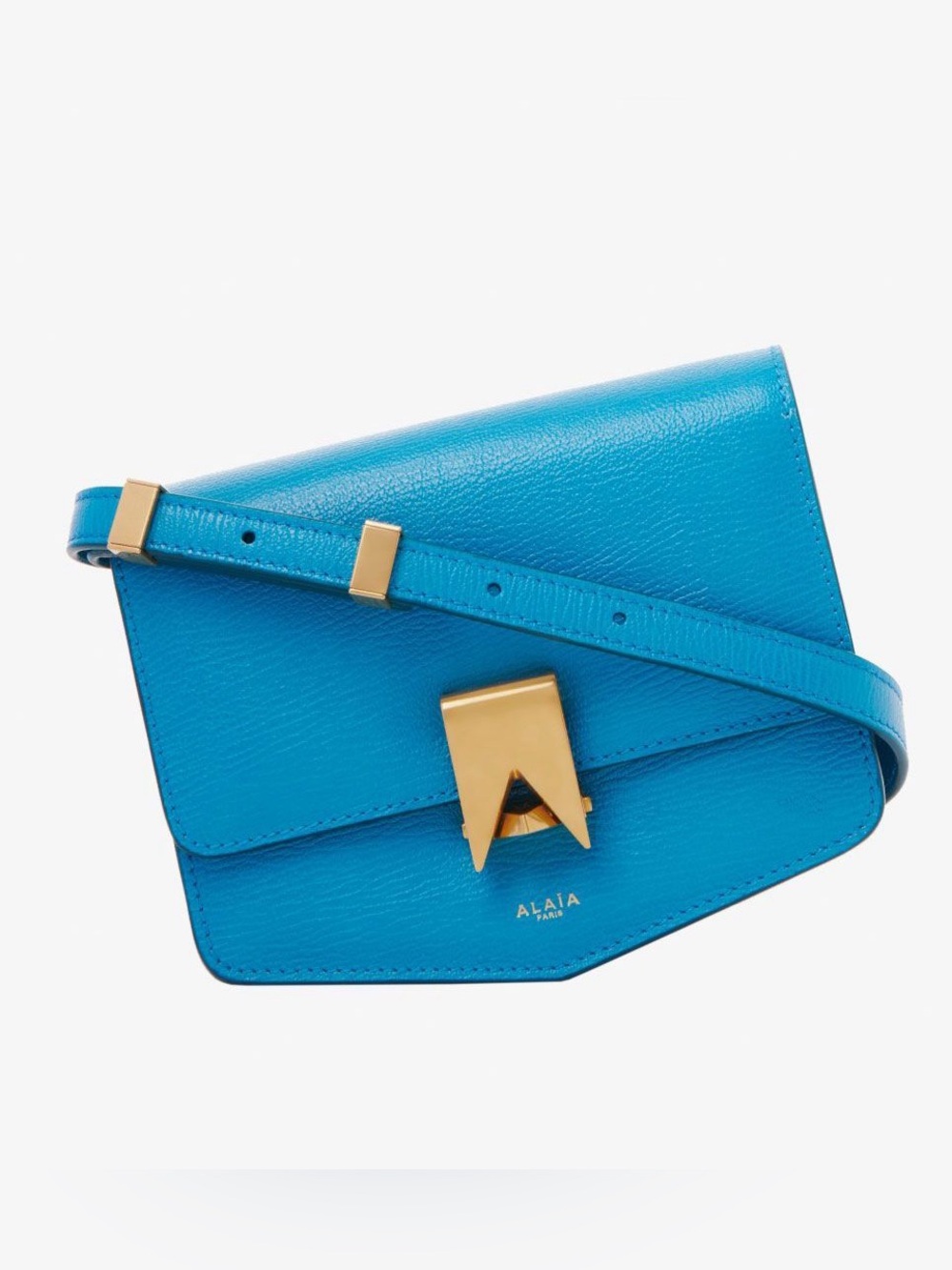 Teal Crossbody Shoulder Bag with Gold Hardware